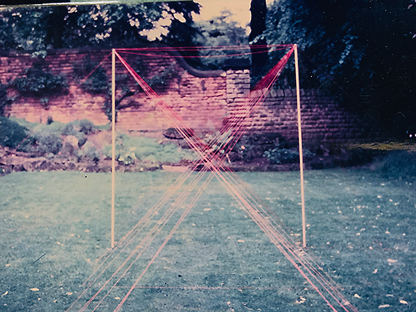 String Sculpture, 1972, garden of 15 Redcliffe Road, Nottingham, detail