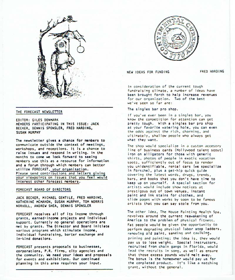 Forecast Newsletter September 1982 — page 4