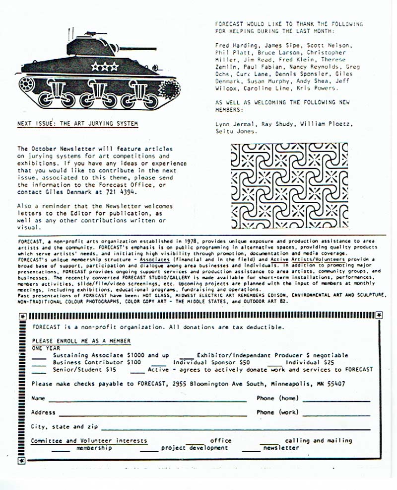 Forecast Newsletter September 1982 — page 7
