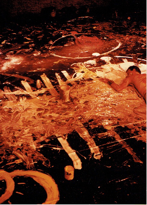 Giles Denmark — Performance Painting Theater Work, Passion, Red Eye Collaboration, Minneapolis 1985