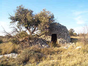 Capitelle, a dry-stone shepherd's hut in the Minervois, Languedoc, France
