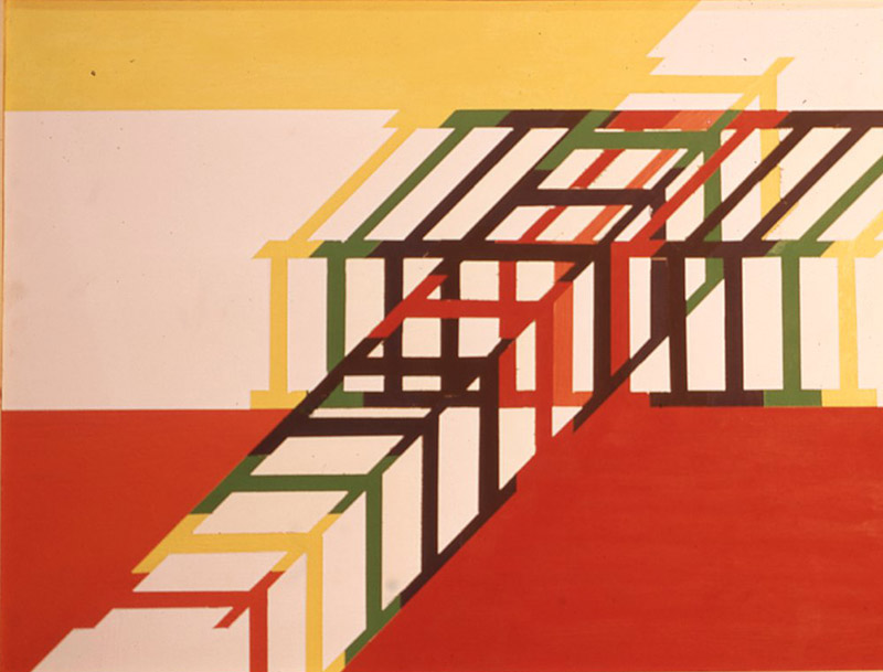 Crossways — painting by Giles Denmark Mitchell 1970