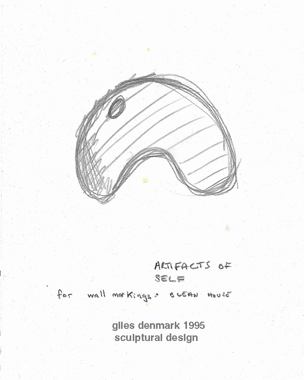 Giles Denmark sculptural drawings for Clean House, National Purity Soap Factory, Minneapolis, 1995