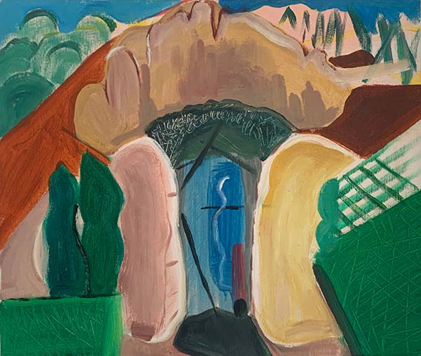 Dolman — acrylic painting by Giles Denmark Mitchell 1998