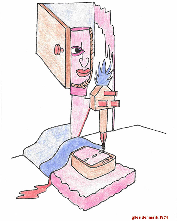 Artwork by Giles Denmark titled Open the door to your self, 1974
