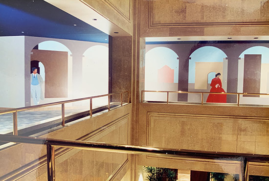 Mural commission for Radisson Hotel, Minneapolis, by Giles Denmark, Minnesota, USA