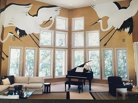 Wall mural — private commission by Giles Denmark at North Oaks, Minnesota, USA