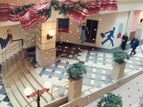 Mural commission for Galtier Plaza, Saint Paul, by Giles Denmark, Minnesota, USA